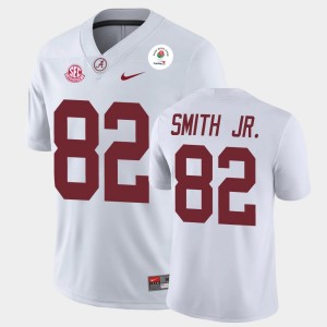 Men's Alabama Crimson Tide #82 Irv Smith Jr. White Champions 2021 Rose Bowl Jersey 448687-409