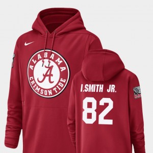 Men's Alabama Crimson Tide #82 Irv Smith Jr. Crimson Football Performance Champ Drive Hoodie 908036-317