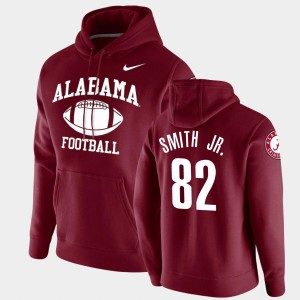 Men's Alabama Crimson Tide #82 Irv Smith Jr. Crimson Pullover Retro Football Hoodie 319865-283