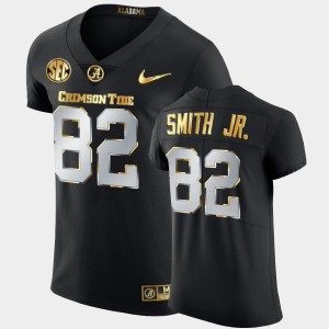 Men's Alabama Crimson Tide #82 Irv Smith Jr. Black 2020-21 Authentic Golden Edition Jersey 285204-548