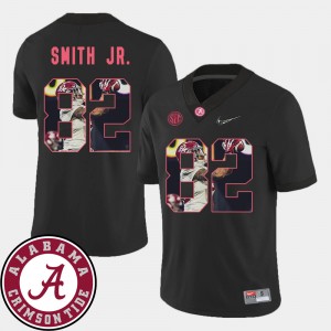 Men's Alabama Crimson Tide #82 Irv Smith Jr. Black Football Pictorial Fashion Jersey 557157-562
