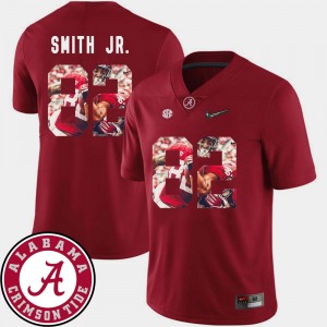 Men's Alabama Crimson Tide #82 Irv Smith Jr. Crimson Football Pictorial Fashion Jersey 713102-511
