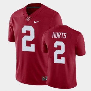 Men's Alabama Crimson Tide #2 Jalen Hurts Crimson Limited Jersey 735815-394
