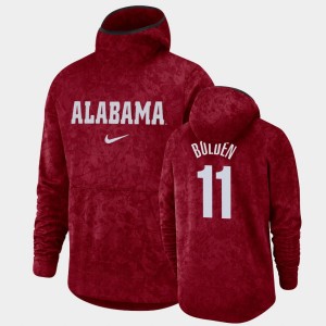 Men's Alabama Crimson Tide #11 James Bolden Crimson Pullover Team Logo Basketball Spotlight Hoodie 119621-158