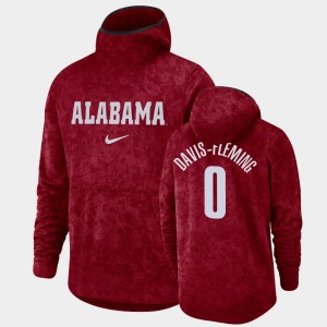 Men's Alabama Crimson Tide #0 Javian Davis-Fleming Crimson Pullover Team Logo Basketball Spotlight Hoodie 366845-767