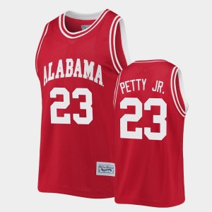 Men's Alabama Crimson Tide #23 John Petty Jr. Crimson Classic Commemorative Basketball Jersey 922811-632