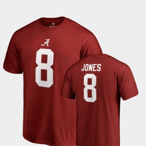 Men's Alabama Crimson Tide #8 Julio Jones Crimson Name & Number College Legends T-Shirt 417922-946