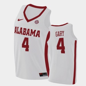 Men's Alabama Crimson Tide #4 Juwan Gary White 2021 Swingman College Basketball Jersey 343244-356