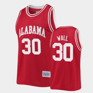 Men's Alabama Crimson Tide #30 Kendall Wall Crimson Classic Commemorative Basketball Jersey 711101-103