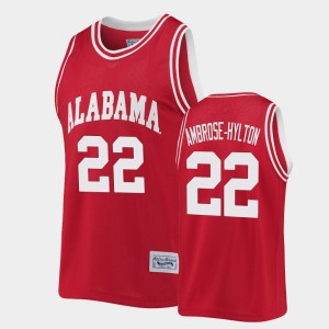 Men's Alabama Crimson Tide #22 Keon Ambrose-Hylton Crimson Classic Commemorative Basketball Jersey 888858-788