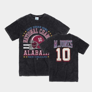 Men's Alabama Crimson Tide #10 Mac Jones Black 1979 Sugar Bowl Vintage Tubular T-Shirt 625572-427