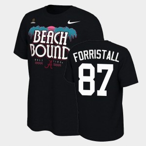 Men's Alabama Crimson Tide #87 Miller Forristall Black Bound College Football Playoff 2021 National Championship T-Shirt 986906-581