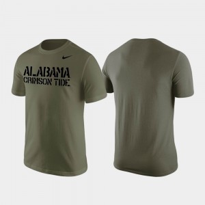 Men's Alabama Crimson Tide Olive Stencil Wordmark T-Shirt 236459-211