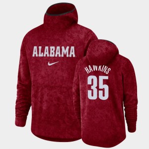Men's Alabama Crimson Tide #35 Raymond Hawkins Crimson Pullover Team Logo Basketball Spotlight Hoodie 918529-461
