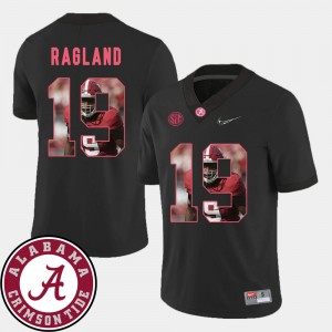 Men's Alabama Crimson Tide #19 Reggie Ragland Black Football Pictorial Fashion Jersey 696634-587