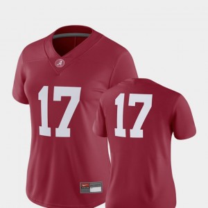 Women's Alabama Crimson Tide #17 Crimson 2018 Game College Football Jersey 227311-998