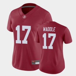 Women's Alabama Crimson Tide #17 Jaylen Waddle Crimson Game Jersey 217730-632