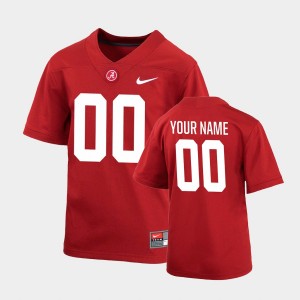 Youth Alabama Crimson Tide #00 Custom Crimson Game College Football Jersey 809877-750