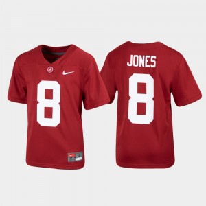 Youth Alabama Crimson Tide #8 Julio Jones Crimson Alumni Football Replica Jersey 983103-338