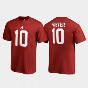 Youth Alabama Crimson Tide #10 Reuben Foster Crimson Name & Number College Legends T-Shirt 225730-213