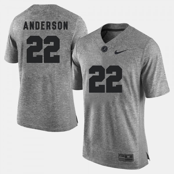 Men s Alabama Crimson Tide 22 Ryan Anderson Gray Gridiron Gray Limited Jersey 212092 900
